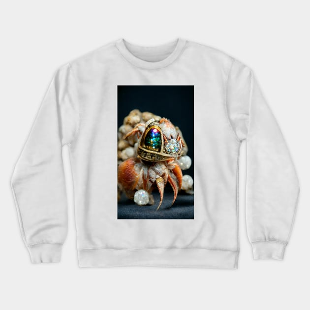 Hermit Crab Bejewelled 02 Crewneck Sweatshirt by rolphenstien